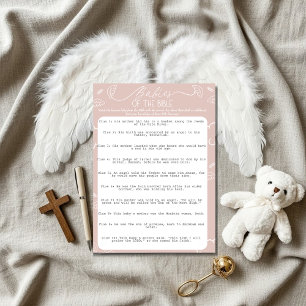 Little Piece of Heaven Pink Babies of the Bible Invitation
