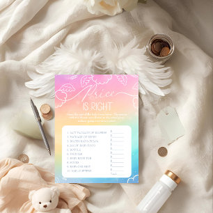 Little Piece of Heaven Rainbow Price  Right Game  Invitation