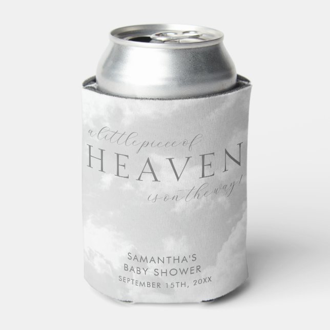Little Piece of Heaven Sky Baby Shower  Can Cooler (Can Front)