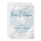 Little Piece of Heaven Sky Blue Clouds Invitation