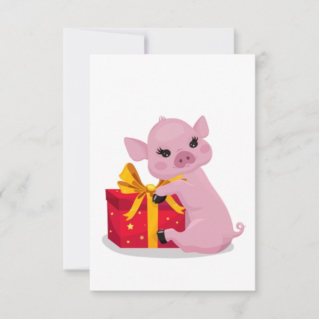 little pig and  gift (Front)