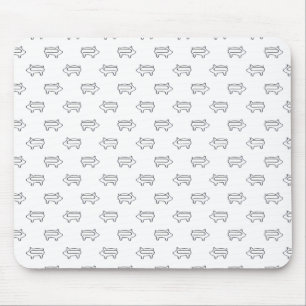 Little Pig Paperclips Piglet Paperclip Mouse Pad