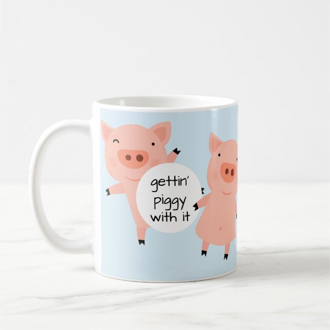 Little Piggies Everywhere Coffee Mug (Left)