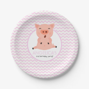 Little Piggy Party Paper Plate