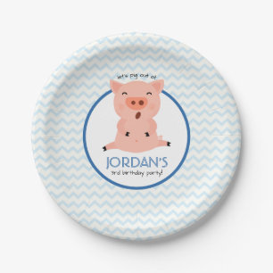 Little Piggy Party Paper Plate
