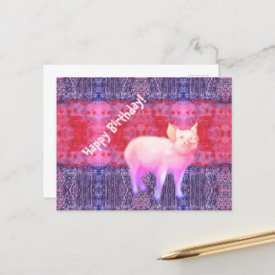 Little piglet postcard