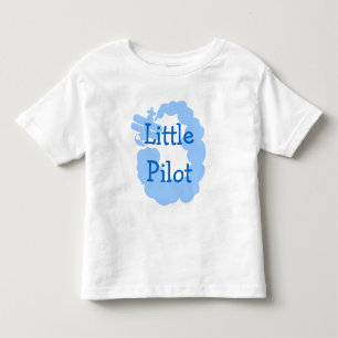 Little pilot toddler t shirt with flying airplain