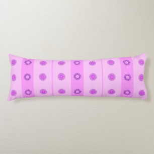 Little Pink and Purple Flowers Pattern Body Pillow