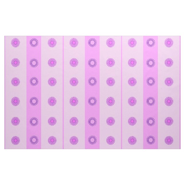 Little Pink and Purple Flowers Pattern Fabric (Yard)