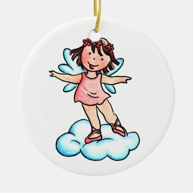 Little Pink Angel Ornament (Front)