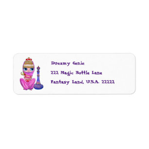 Little Pink Genie Belly Dancer Big Eyes Cute