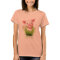 Little pink pig in grass