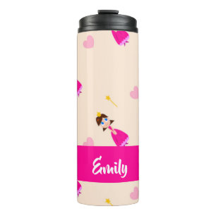 Little pink princess thermal tumbler
