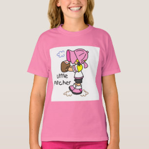 Little Pitcher Girls Baseball Tshirts and Gifts