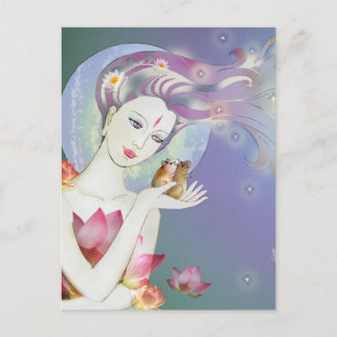 Little Pixy Boots - Stargazing Postcard