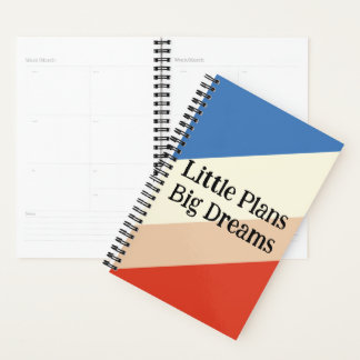 Little Plans, Big Dreams – Retro Colour Block Plan Planner