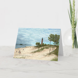 Little Point Sable Lighthouse Greeting Cards