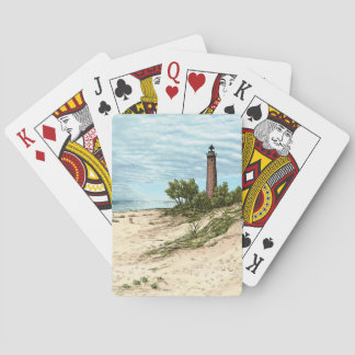 Little Point Sable Lighthouse Michigan Playing Cards