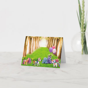 Little Pony and Unicorns Card