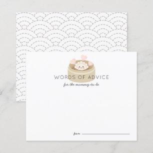 Little Potsticker Baby shower carte conseil