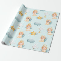 Little Praying Angel Girl Blue 