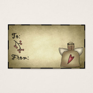 Little Prim Angel - Holiday Gift Tags
