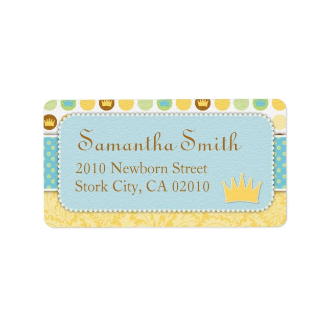 Little Prince Address Label (Front)