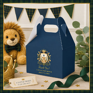 Little Prince Baby Boy Baby Shower Favor Box