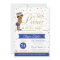 Little Prince Baby Shower Invite, Faux Glitter