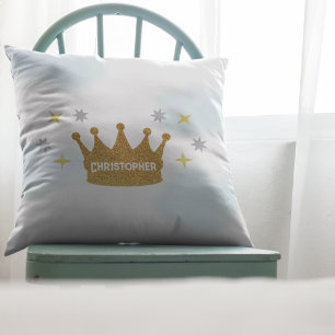 Little Prince Boy Throw Pillow
