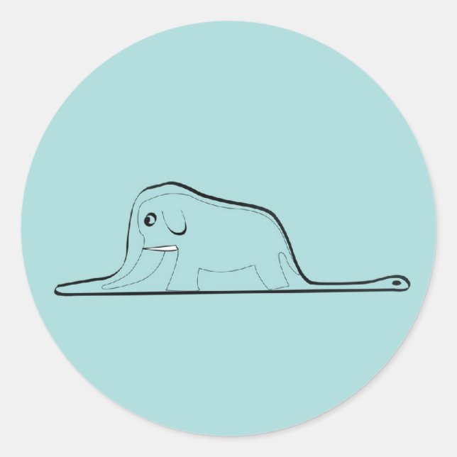 Little Prince Drawing Classic Round Sticker (Front)