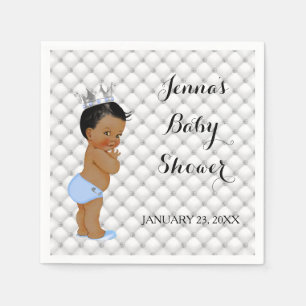 Little Prince Ethnic Baby Boy Diamonds Glam Napkin