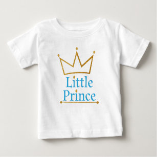 Little Prince Gold Crown Baby T-Shirt