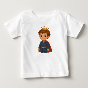 Little Prince in Blue Outfit Baby T-Shirt