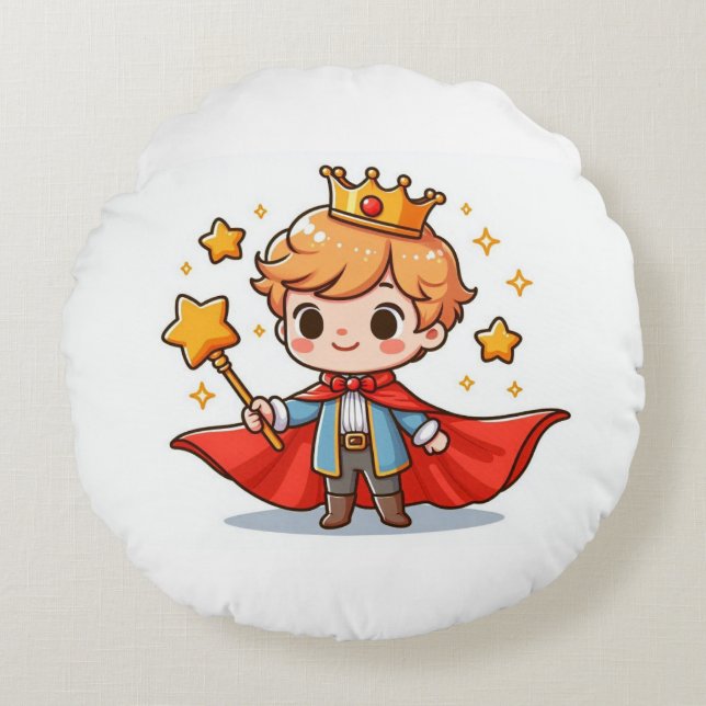 Little Prince Round Pillow (Front)