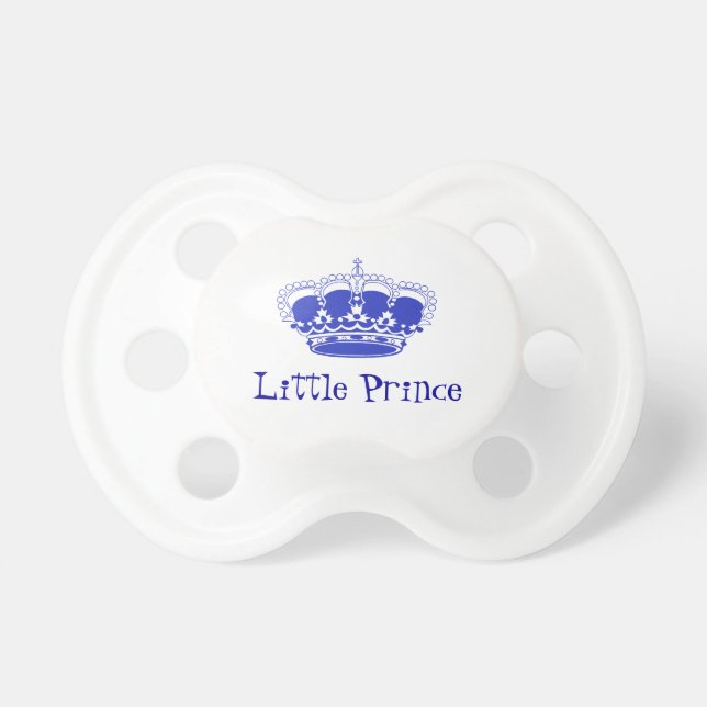 Little Prince Royal Baby Crown Pacifier (Front)