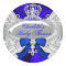 Little Prince Royal Blue Boy Baby Shower Sticker