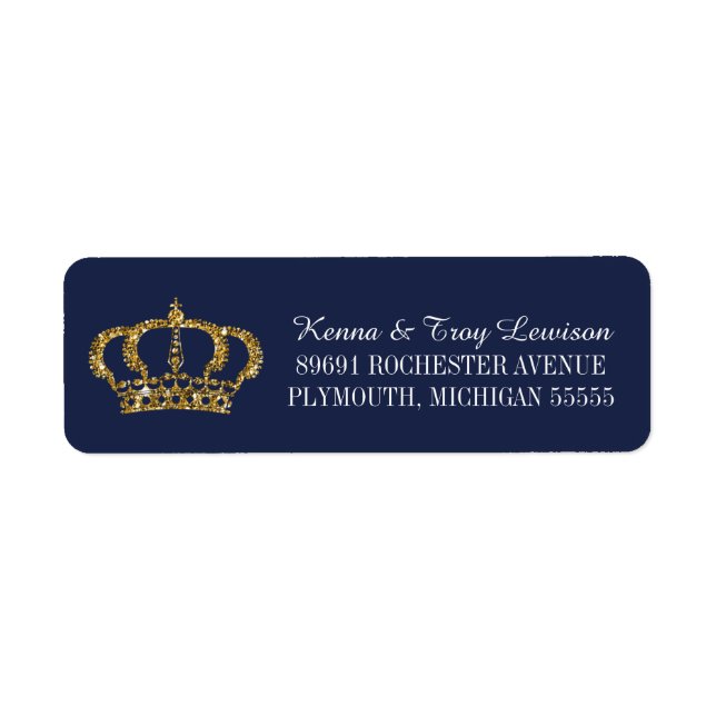 Little Prince Royal Crown Return Address (Front)