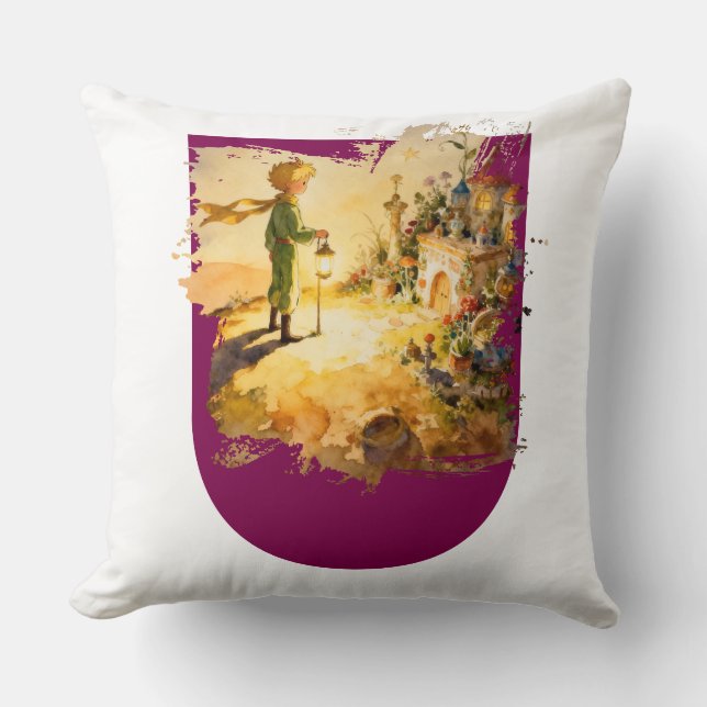  little prince Throw Pillow (Front)