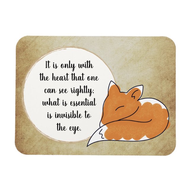 Little Prince Zitat Magnet (Horizontal)
