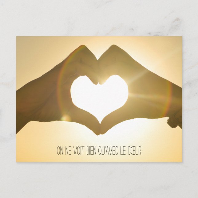 Little Prince Zitat Postcard (Front)