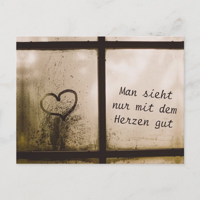 Little Prince Zitat Postcard (Front)