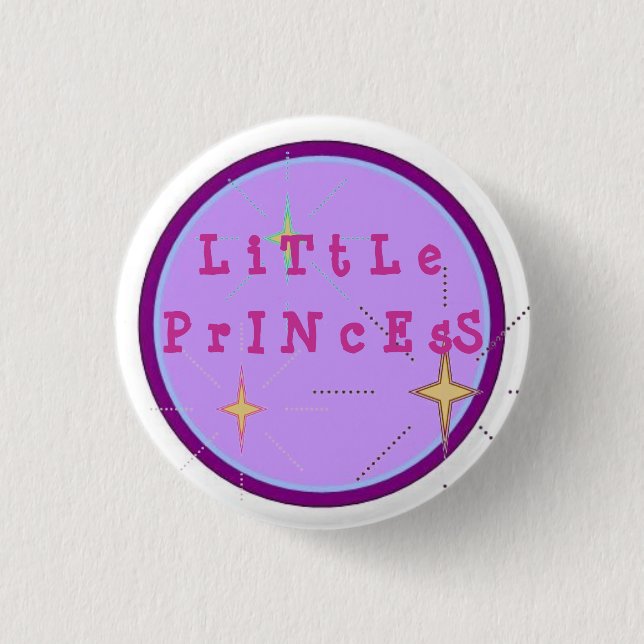 Little Princess 1 Inch Round Button (Front)