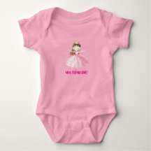 Little Princess 1st Birthday Baby Bodysuit Girl
