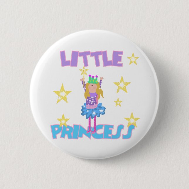 Little Princess 2 Inch Round Button (Front)