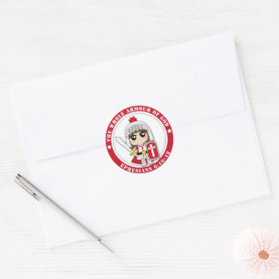 Little Princess Ai Ai Round Stickers