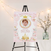 Little Princess Anniversaire Affiche de bienvenue 