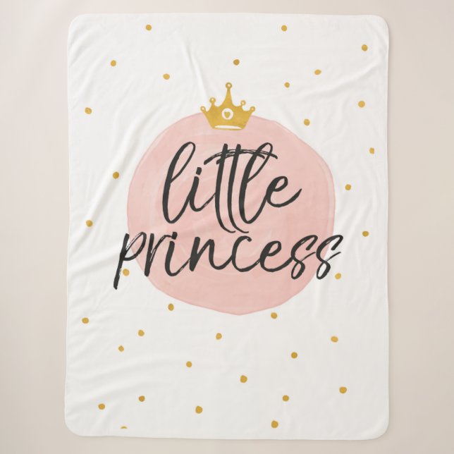 Little Princess Baby Blanket Baby shower Gift  (Front)