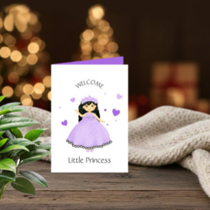 Little Princess Baby Girl Card – Welcome Newborn