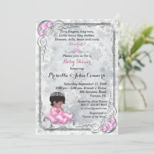 Little Princess Baby Shower Invitation, Winter  Invitation
